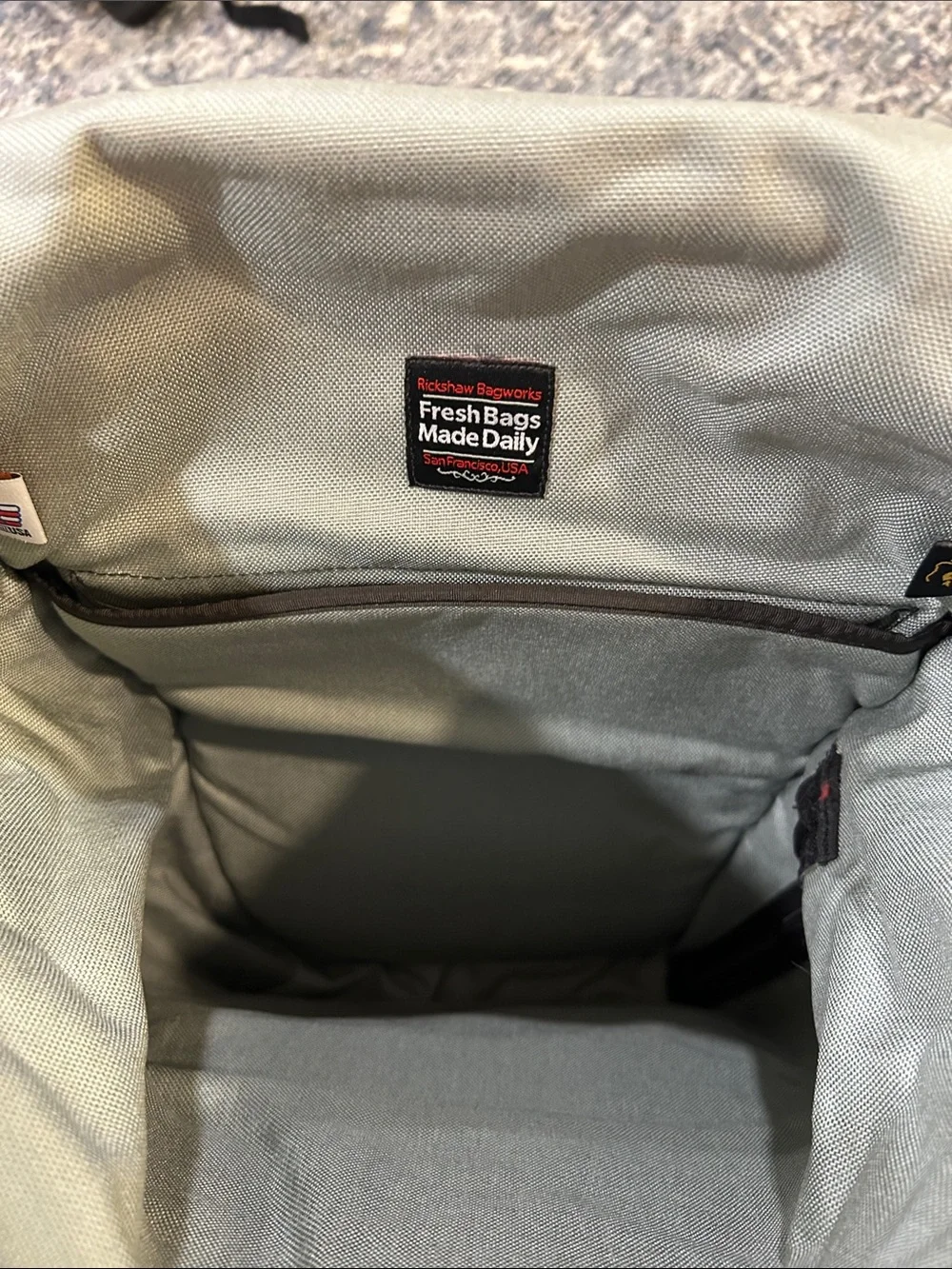 Rickshaw Roll-Top Backpack in Slate Gray